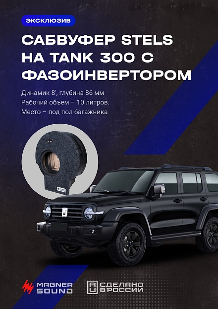 Корпус сабвуфера 8" c фазоинвертором Tank 300